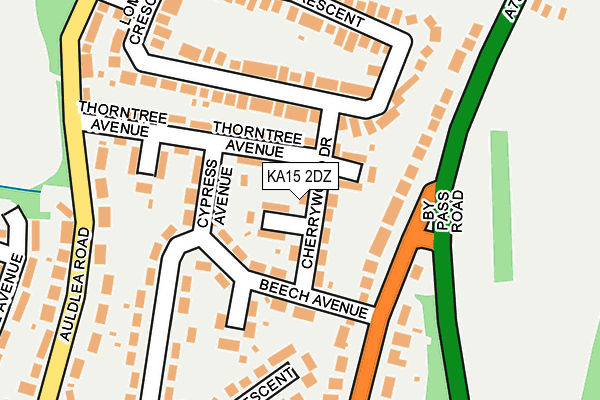 KA15 2DZ map - OS OpenMap – Local (Ordnance Survey) KA15 2DZ map - OS OpenMap – Local (Ordnance Survey)