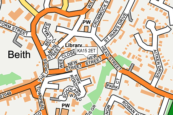 KA15 2ET map - OS OpenMap – Local (Ordnance Survey) KA15 2ET map - OS OpenMap – Local (Ordnance Survey)