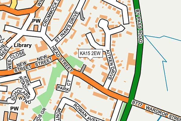 KA15 2EW map - OS OpenMap – Local (Ordnance Survey) KA15 2EW map - OS OpenMap – Local (Ordnance Survey)
