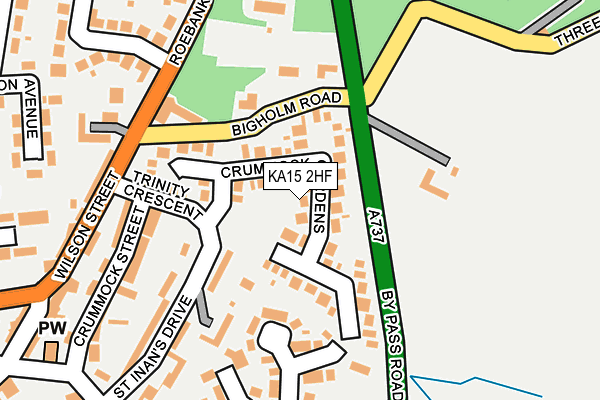 KA15 2HF map - OS OpenMap – Local (Ordnance Survey) KA15 2HF map - OS OpenMap – Local (Ordnance Survey)