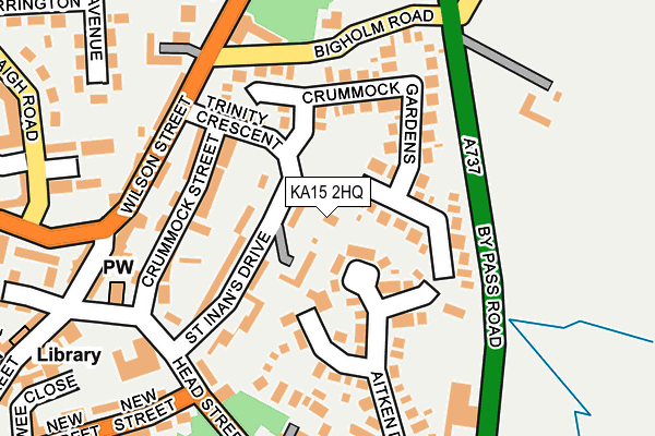 KA15 2HQ map - OS OpenMap – Local (Ordnance Survey) KA15 2HQ map - OS OpenMap – Local (Ordnance Survey)