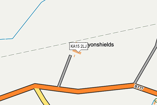KA15 2LJ map - OS OpenMap – Local (Ordnance Survey) KA15 2LJ map - OS OpenMap – Local (Ordnance Survey)