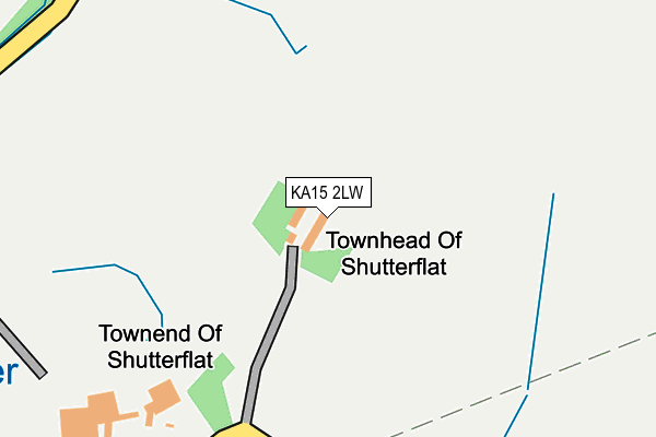 KA15 2LW map - OS OpenMap – Local (Ordnance Survey) KA15 2LW map - OS OpenMap – Local (Ordnance Survey)
