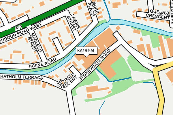KA16 9AL map - OS OpenMap – Local (Ordnance Survey) KA16 9AL map - OS OpenMap – Local (Ordnance Survey)