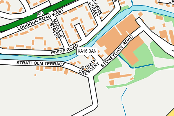 KA16 9AN map - OS OpenMap – Local (Ordnance Survey) KA16 9AN map - OS OpenMap – Local (Ordnance Survey)