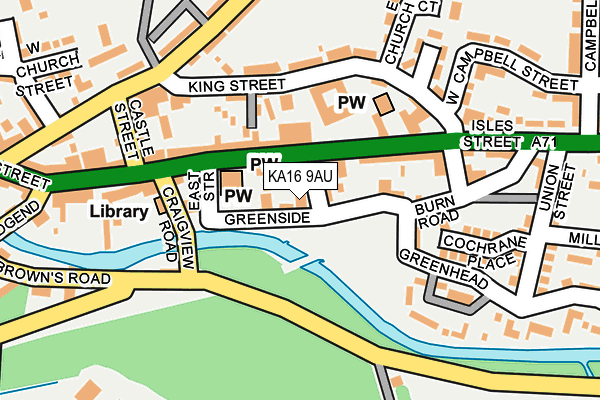 KA16 9AU map - OS OpenMap – Local (Ordnance Survey) KA16 9AU map - OS OpenMap – Local (Ordnance Survey)