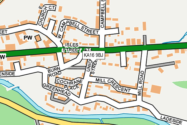 KA16 9BJ map - OS OpenMap – Local (Ordnance Survey) KA16 9BJ map - OS OpenMap – Local (Ordnance Survey)
