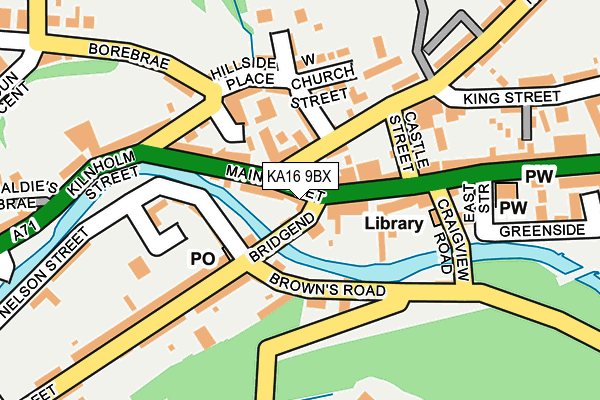 KA16 9BX map - OS OpenMap – Local (Ordnance Survey) KA16 9BX map - OS OpenMap – Local (Ordnance Survey)