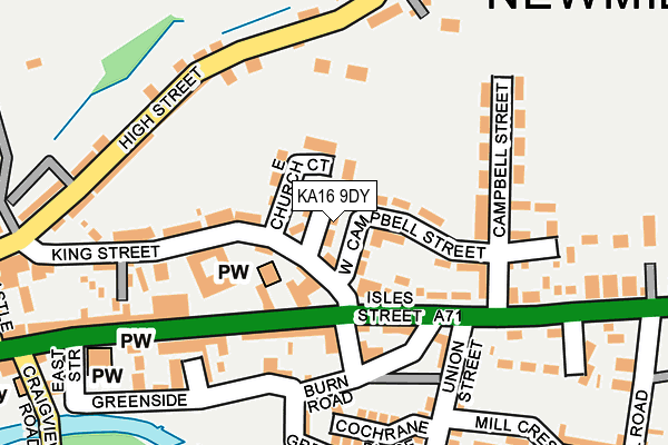 KA16 9DY map - OS OpenMap – Local (Ordnance Survey) KA16 9DY map - OS OpenMap – Local (Ordnance Survey)