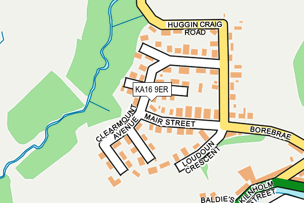 KA16 9ER map - OS OpenMap – Local (Ordnance Survey) KA16 9ER map - OS OpenMap – Local (Ordnance Survey)