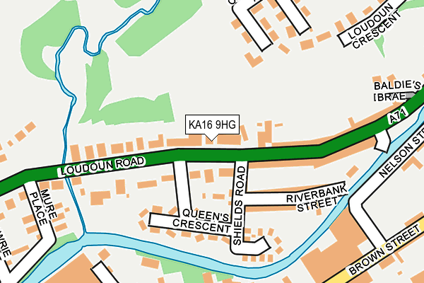 KA16 9HG map - OS OpenMap – Local (Ordnance Survey) KA16 9HG map - OS OpenMap – Local (Ordnance Survey)