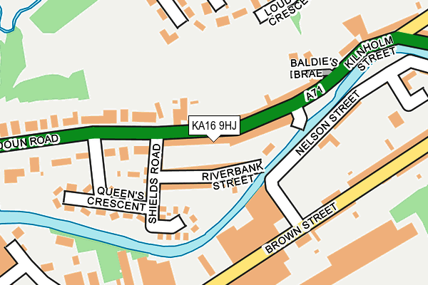 KA16 9HJ map - OS OpenMap – Local (Ordnance Survey) KA16 9HJ map - OS OpenMap – Local (Ordnance Survey)