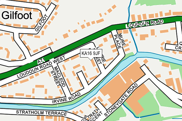 KA16 9JF map - OS OpenMap – Local (Ordnance Survey) KA16 9JF map - OS OpenMap – Local (Ordnance Survey)