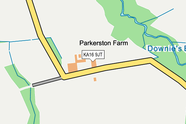 KA16 9JT map - OS OpenMap – Local (Ordnance Survey) KA16 9JT map - OS OpenMap – Local (Ordnance Survey)
