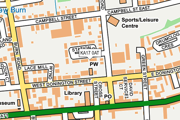 KA17 0AT map - OS OpenMap – Local (Ordnance Survey) KA17 0AT map - OS OpenMap – Local (Ordnance Survey)