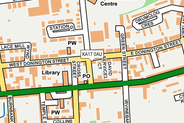 KA17 0AU map - OS OpenMap – Local (Ordnance Survey) KA17 0AU map - OS OpenMap – Local (Ordnance Survey)