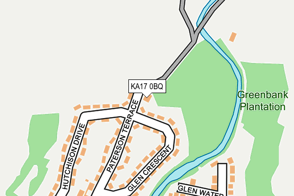 KA17 0BQ map - OS OpenMap – Local (Ordnance Survey) KA17 0BQ map - OS OpenMap – Local (Ordnance Survey)
