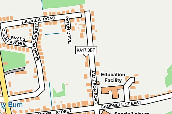 KA17 0BT map - OS OpenMap – Local (Ordnance Survey) KA17 0BT map - OS OpenMap – Local (Ordnance Survey)