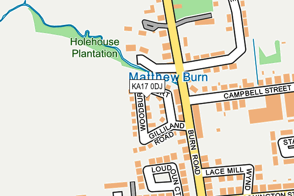 KA17 0DJ map - OS OpenMap – Local (Ordnance Survey) KA17 0DJ map - OS OpenMap – Local (Ordnance Survey)
