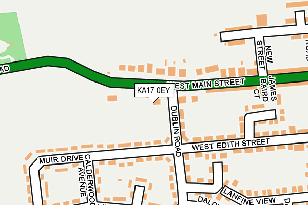 KA17 0EY map - OS OpenMap – Local (Ordnance Survey) KA17 0EY map - OS OpenMap – Local (Ordnance Survey)
