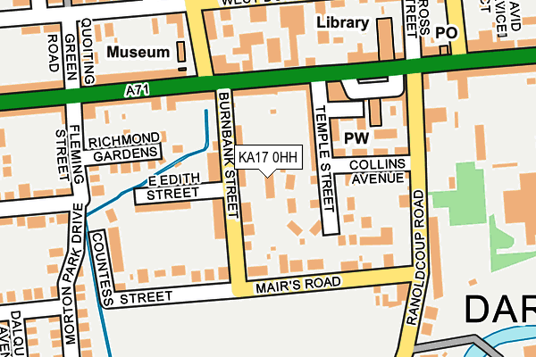 KA17 0HH map - OS OpenMap – Local (Ordnance Survey) KA17 0HH map - OS OpenMap – Local (Ordnance Survey)