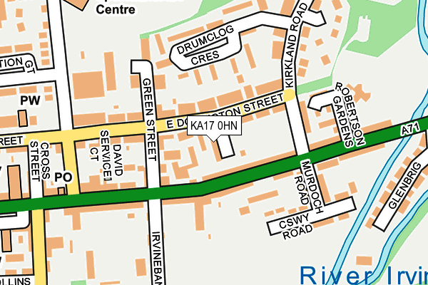 KA17 0HN map - OS OpenMap – Local (Ordnance Survey) KA17 0HN map - OS OpenMap – Local (Ordnance Survey)
