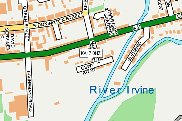 KA17 0HZ map - OS OpenMap – Local (Ordnance Survey) KA17 0HZ map - OS OpenMap – Local (Ordnance Survey)