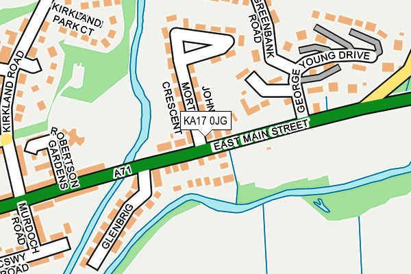 KA17 0JG map - OS OpenMap – Local (Ordnance Survey) KA17 0JG map - OS OpenMap – Local (Ordnance Survey)