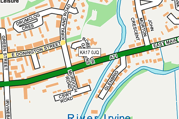 KA17 0JQ map - OS OpenMap – Local (Ordnance Survey) KA17 0JQ map - OS OpenMap – Local (Ordnance Survey)