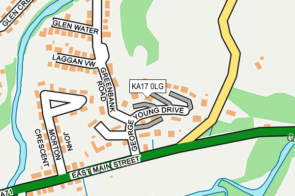 KA17 0LG map - OS OpenMap – Local (Ordnance Survey) KA17 0LG map - OS OpenMap – Local (Ordnance Survey)