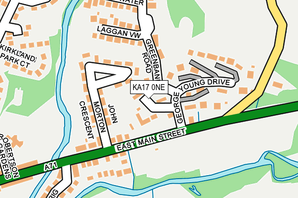 KA17 0NE map - OS OpenMap – Local (Ordnance Survey) KA17 0NE map - OS OpenMap – Local (Ordnance Survey)
