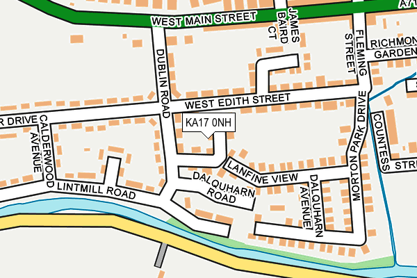 KA17 0NH map - OS OpenMap – Local (Ordnance Survey) KA17 0NH map - OS OpenMap – Local (Ordnance Survey)
