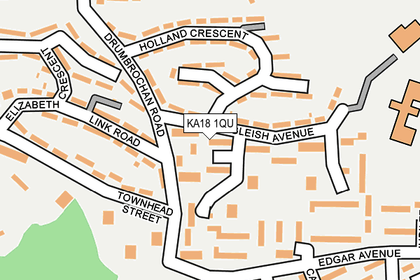 KA18 1QU map - OS OpenMap – Local (Ordnance Survey) KA18 1QU map - OS OpenMap – Local (Ordnance Survey)