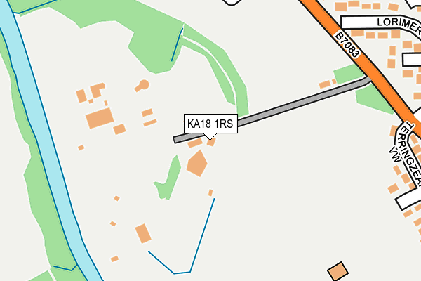 KA18 1RS map - OS OpenMap – Local (Ordnance Survey) KA18 1RS map - OS OpenMap – Local (Ordnance Survey)