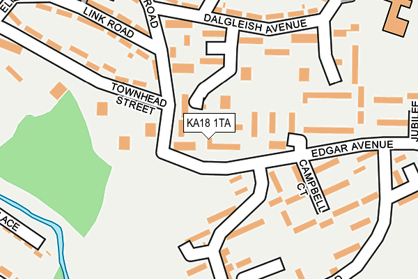 KA18 1TA map - OS OpenMap – Local (Ordnance Survey) KA18 1TA map - OS OpenMap – Local (Ordnance Survey)