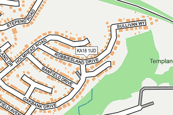 KA18 1UD map - OS OpenMap – Local (Ordnance Survey) KA18 1UD map - OS OpenMap – Local (Ordnance Survey)