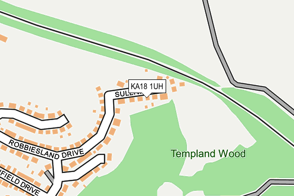KA18 1UH map - OS OpenMap – Local (Ordnance Survey) KA18 1UH map - OS OpenMap – Local (Ordnance Survey)