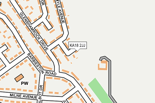 KA18 2JJ map - OS OpenMap – Local (Ordnance Survey) KA18 2JJ map - OS OpenMap – Local (Ordnance Survey)