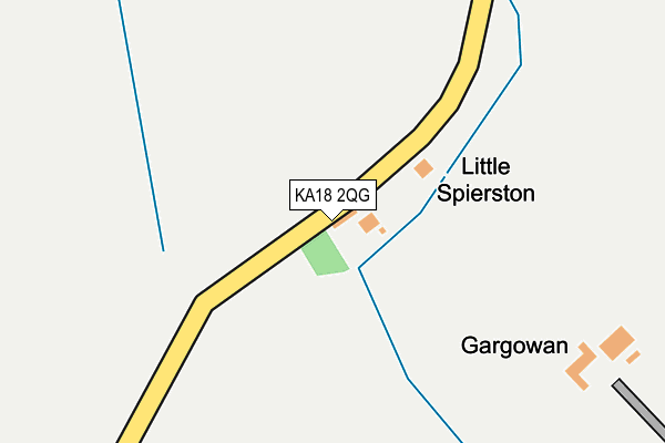KA18 2QG map - OS OpenMap – Local (Ordnance Survey) KA18 2QG map - OS OpenMap – Local (Ordnance Survey)