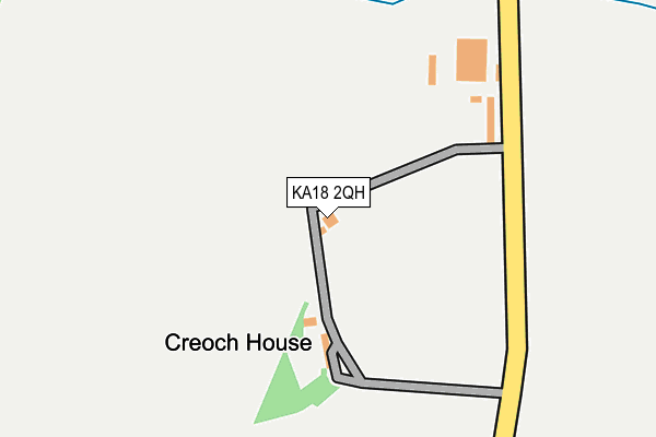 KA18 2QH map - OS OpenMap – Local (Ordnance Survey) KA18 2QH map - OS OpenMap – Local (Ordnance Survey)
