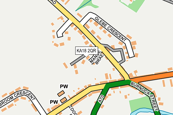 KA18 2QR map - OS OpenMap – Local (Ordnance Survey) KA18 2QR map - OS OpenMap – Local (Ordnance Survey)