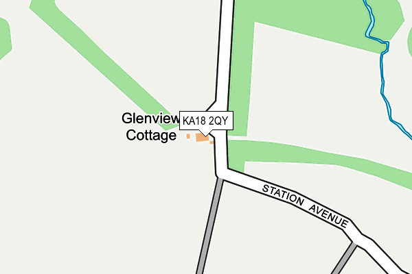 KA18 2QY map - OS OpenMap – Local (Ordnance Survey)