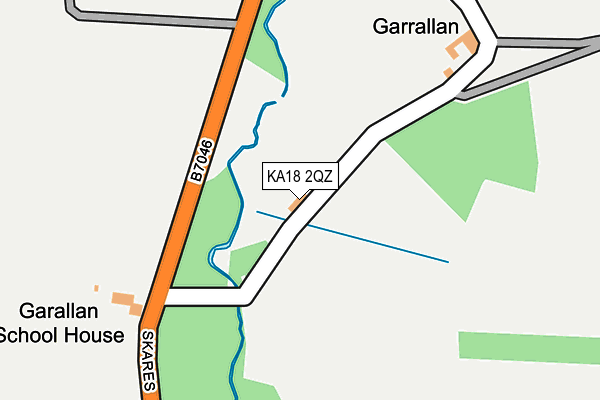 KA18 2QZ map - OS OpenMap – Local (Ordnance Survey) KA18 2QZ map - OS OpenMap – Local (Ordnance Survey)