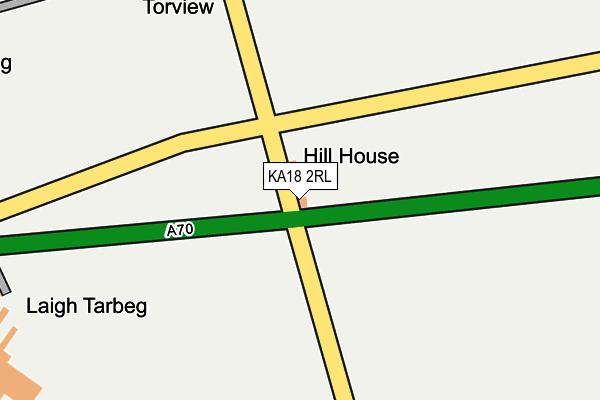 KA18 2RL map - OS OpenMap – Local (Ordnance Survey)