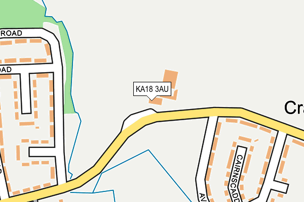 KA18 3AU map - OS OpenMap – Local (Ordnance Survey) KA18 3AU map - OS OpenMap – Local (Ordnance Survey)