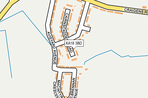 KA18 3BD map - OS OpenMap – Local (Ordnance Survey) KA18 3BD map - OS OpenMap – Local (Ordnance Survey)
