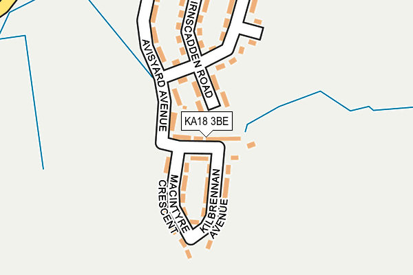 KA18 3BE map - OS OpenMap – Local (Ordnance Survey) KA18 3BE map - OS OpenMap – Local (Ordnance Survey)