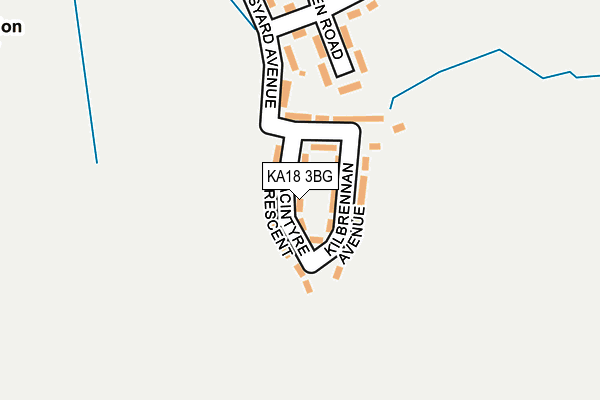 KA18 3BG map - OS OpenMap – Local (Ordnance Survey) KA18 3BG map - OS OpenMap – Local (Ordnance Survey)