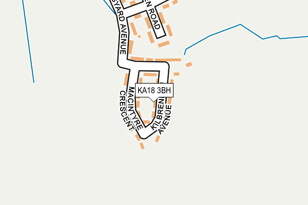 KA18 3BH map - OS OpenMap – Local (Ordnance Survey) KA18 3BH map - OS OpenMap – Local (Ordnance Survey)