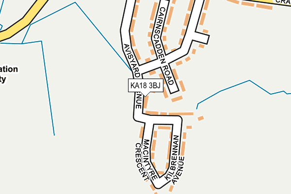 KA18 3BJ map - OS OpenMap – Local (Ordnance Survey) KA18 3BJ map - OS OpenMap – Local (Ordnance Survey)